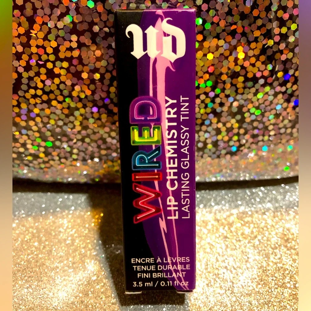 BNIB! Urban Decay Wired Lip Chemistry Lasting Glassy Tint in GRAVITY